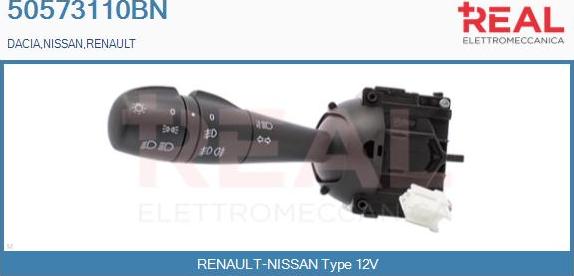 REAL 50573110BN - Commutateur de colonne de direction droxauto.com