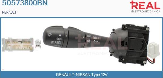REAL 50573800BN - Commutateur de colonne de direction droxauto.com