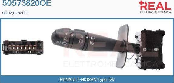 REAL 50573820OE - Commutateur de colonne de direction droxauto.com