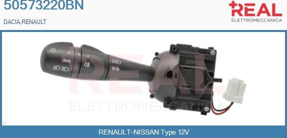 REAL 50573220BN - Commutateur de colonne de direction droxauto.com