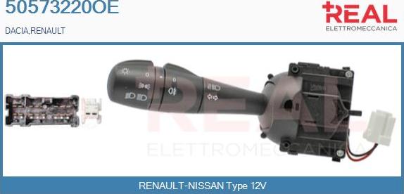 REAL 50573220OE - Commutateur de colonne de direction droxauto.com