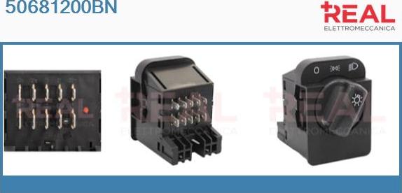 REAL 50681200BN - Interrupteur, lumière principale droxauto.com
