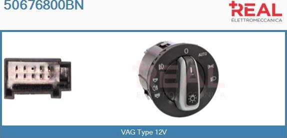 REAL 50676800BN - Interrupteur, lumière principale droxauto.com