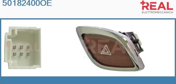 REAL 50182400OE - Interrupteur de signal de détresse droxauto.com