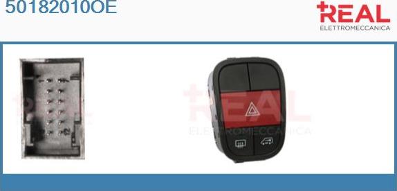 REAL 50182010OE - Interrupteur de signal de détresse droxauto.com