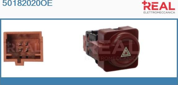 REAL 50182020OE - Interrupteur de signal de détresse droxauto.com