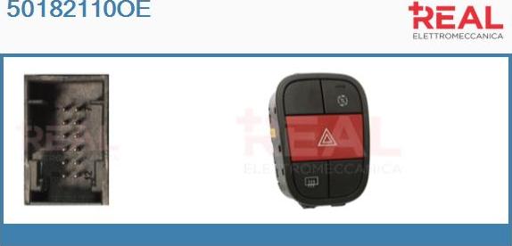 REAL 50182110OE - Interrupteur de signal de détresse droxauto.com