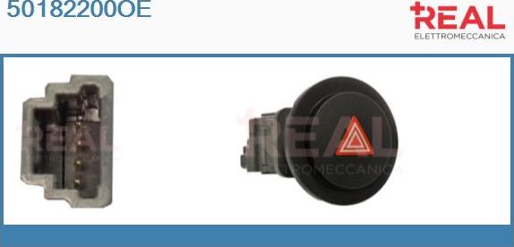 REAL 50182200OE - Interrupteur de signal de détresse droxauto.com
