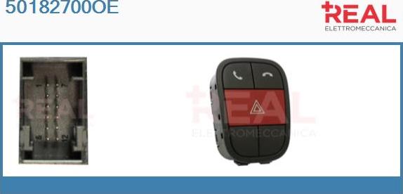 REAL 50182700OE - Interrupteur de signal de détresse droxauto.com