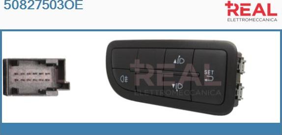 REAL 50827503OE - Correcteur, portée lumineuse droxauto.com