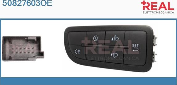 REAL 50827603OE - Correcteur, portée lumineuse droxauto.com