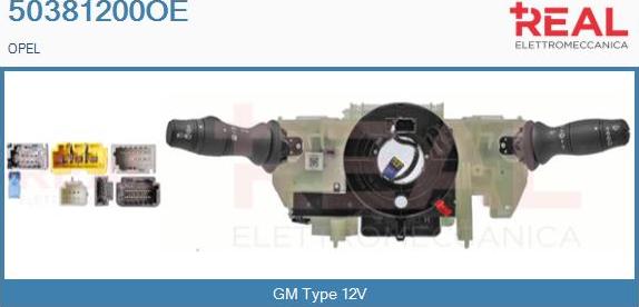 REAL 50381200OE - Commutateur de colonne de direction droxauto.com