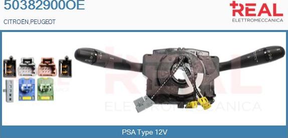 REAL 50382900OE - Commutateur de colonne de direction droxauto.com