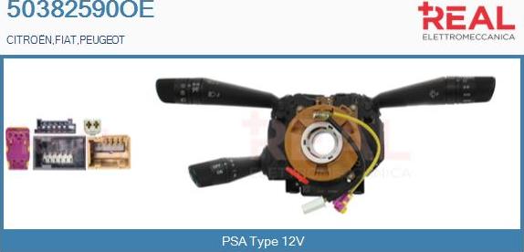 REAL 50382590OE - Commutateur de colonne de direction droxauto.com
