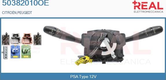 REAL 50382010OE - Commutateur de colonne de direction droxauto.com