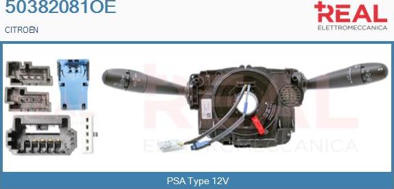 REAL 50382081OE - Commutateur de colonne de direction droxauto.com