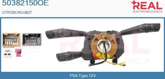 REAL 50382150OE - Commutateur de colonne de direction droxauto.com