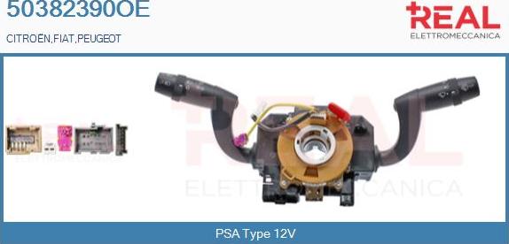 REAL 50382390OE - Commutateur de colonne de direction droxauto.com
