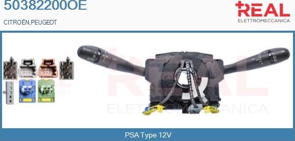 REAL 50382200OE - Commutateur de colonne de direction droxauto.com