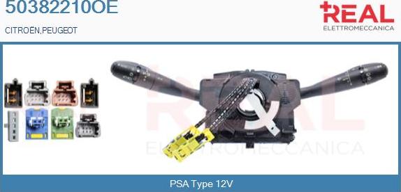 REAL 50382210OE - Commutateur de colonne de direction droxauto.com