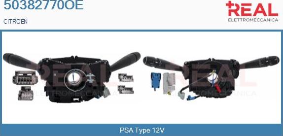 REAL 50382770OE - Commutateur de colonne de direction droxauto.com