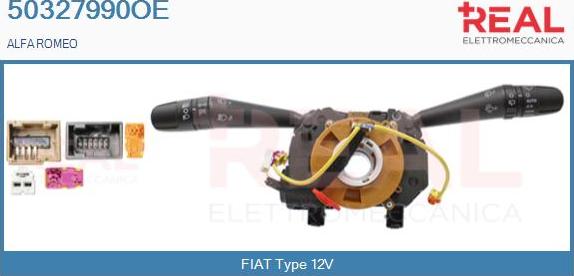 REAL 50327990OE - Commutateur de colonne de direction droxauto.com