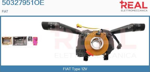 REAL 50327951OE - Commutateur de colonne de direction droxauto.com