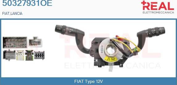 REAL 50327931OE - Commutateur de colonne de direction droxauto.com