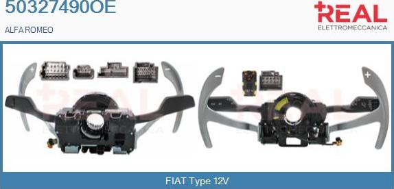 REAL 50327490OE - Commutateur de colonne de direction droxauto.com