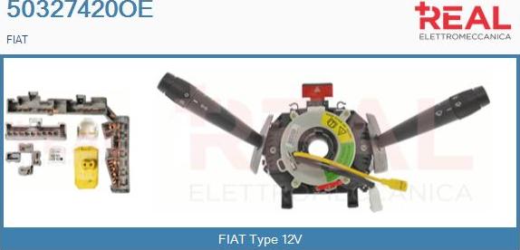 REAL 50327420OE - Commutateur de colonne de direction droxauto.com