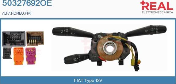 REAL 50327692OE - Commutateur de colonne de direction droxauto.com
