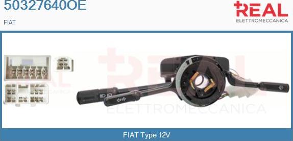 REAL 50327640OE - Commutateur de colonne de direction droxauto.com