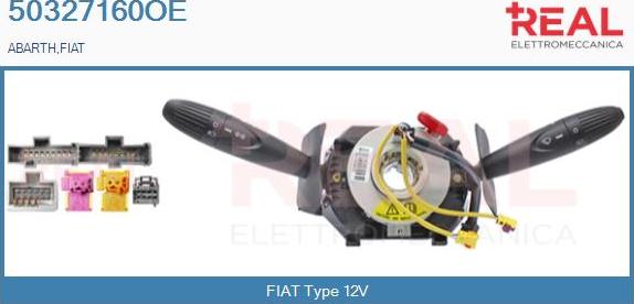 REAL 50327160OE - Commutateur de colonne de direction droxauto.com