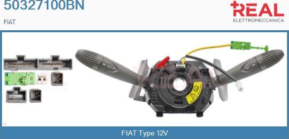 REAL 50327100BN - Commutateur de colonne de direction droxauto.com