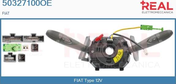 REAL 50327100OE - Commutateur de colonne de direction droxauto.com