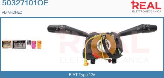 REAL 50327101OE - Commutateur de colonne de direction droxauto.com