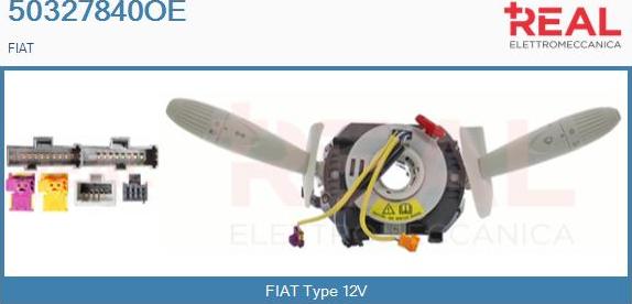 REAL 50327840OE - Commutateur de colonne de direction droxauto.com
