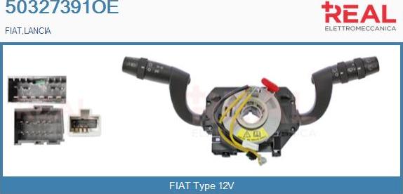 REAL 50327391OE - Commutateur de colonne de direction droxauto.com