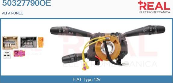 REAL 50327790OE - Commutateur de colonne de direction droxauto.com