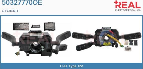 REAL 50327770OE - Commutateur de colonne de direction droxauto.com