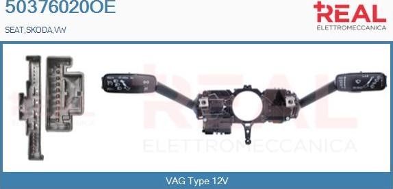 REAL 50376020OE - Commutateur de colonne de direction droxauto.com