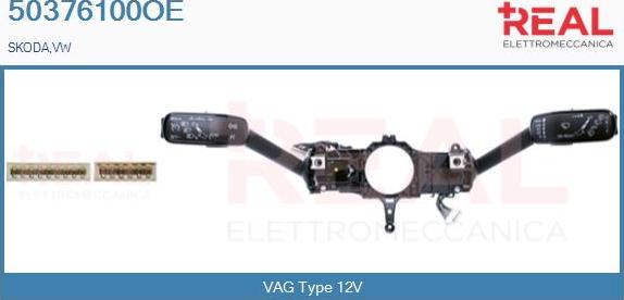 REAL 50376100OE - Commutateur de colonne de direction droxauto.com