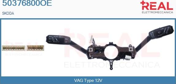 REAL 50376800OE - Commutateur de colonne de direction droxauto.com