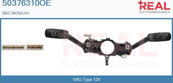 REAL 50376310OE - Commutateur de colonne de direction droxauto.com