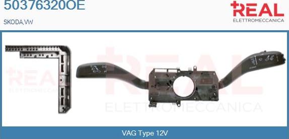 REAL 50376320OE - Commutateur de colonne de direction droxauto.com