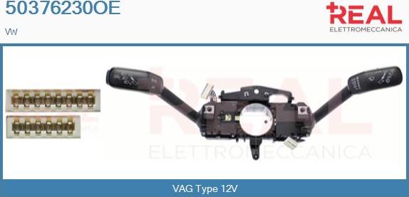 REAL 50376230OE - Commutateur de colonne de direction droxauto.com