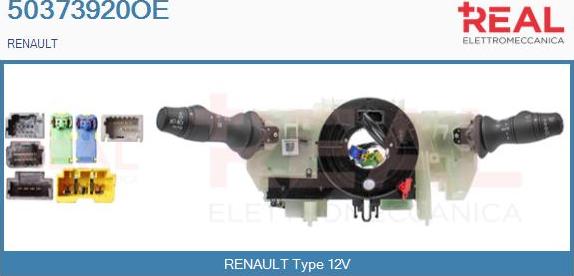 REAL 50373920OE - Commutateur de colonne de direction droxauto.com