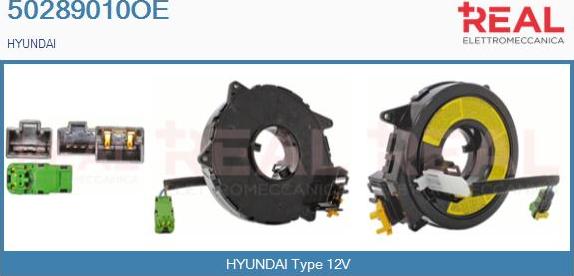 REAL 50289010OE - Ressort tournant, Airbag droxauto.com