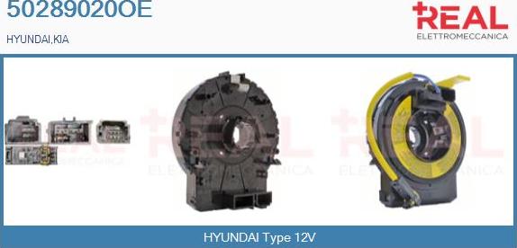 REAL 50289020OE - Ressort tournant, Airbag droxauto.com