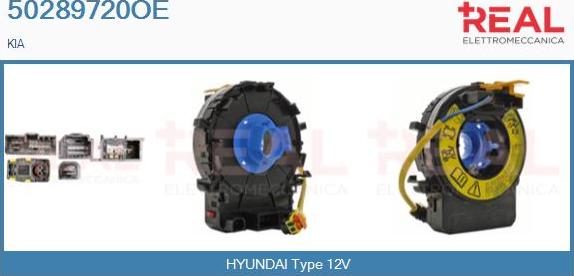 REAL 50289720OE - Ressort tournant, Airbag droxauto.com